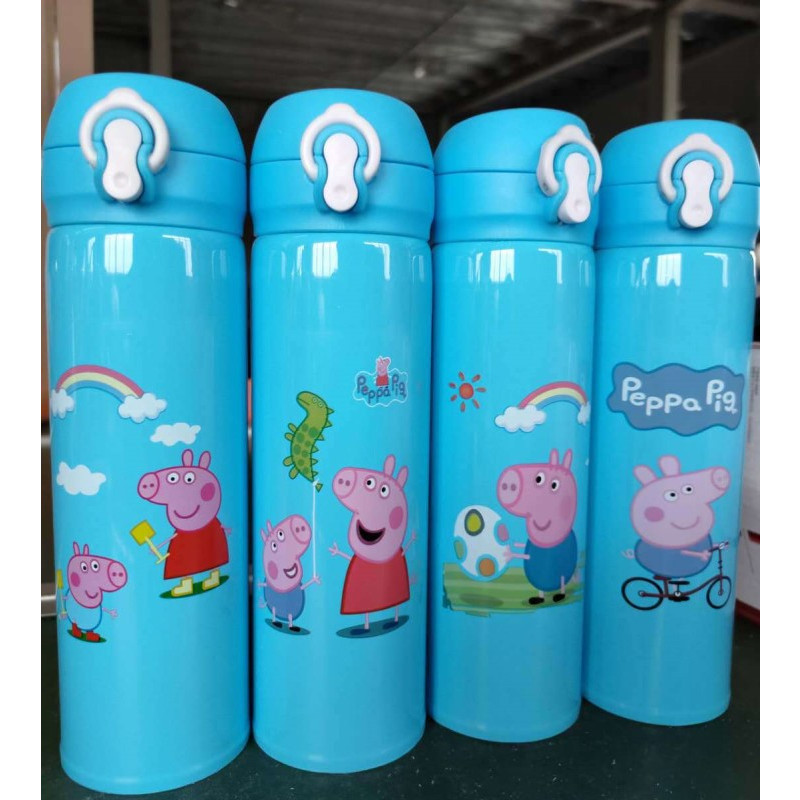 Bình Giữ Nhiệt Nắp Bật Hoạ Tiết Peppa 500ml-Giao Ngẫu Nhiên