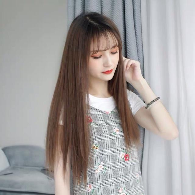 Kẹp tóc giả thẳng 60-65cm nặng 200g
