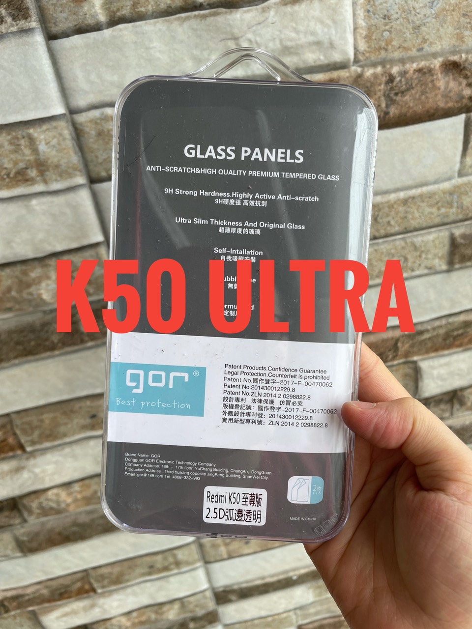 Bộ 2 Kính cường lực GOR cho Xiaomi Redmi K50 Ultra trong suốt 2.5D Hàng nhập khẩu