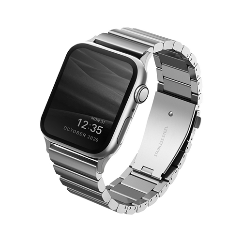 Dây Đeo UNIQ Strova Steel Link Band dành cho AppleWatch 44/42MM - Hàng Chính Hãng