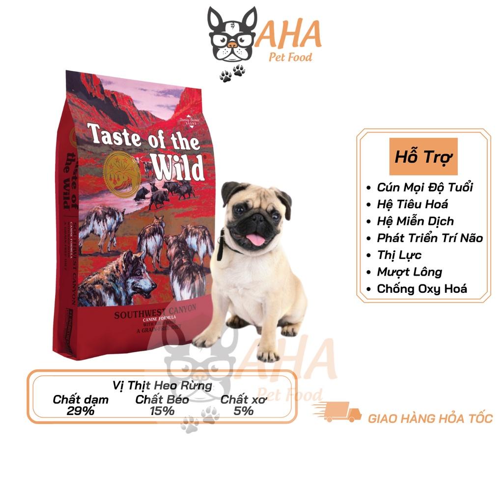 Thức Ăn Cho Chó Pug, Taste Of The Wild Bao 2kg - Thức Ăn Cho Chó Vị Thịt Heo Rừng, Trái Cây Rau Củ Quả