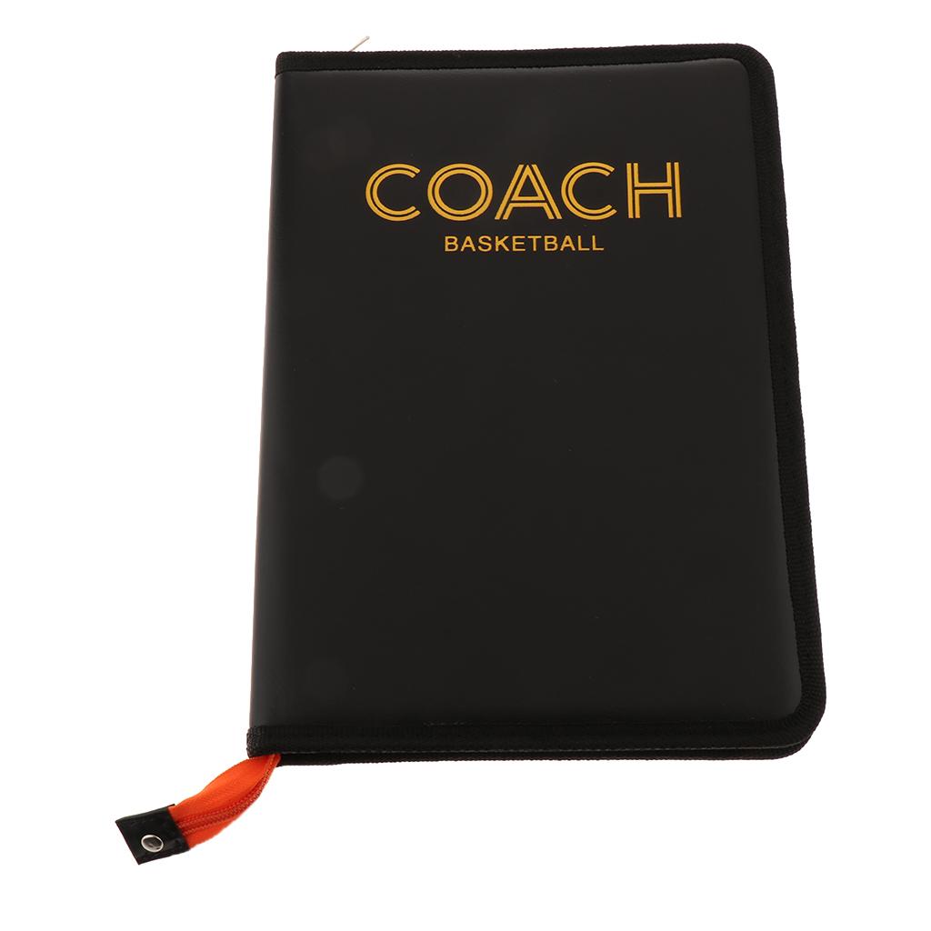 Basketball Football Coaching Board Magnetic Soccer Strategy Clipboards Foldable Strategy Teaching Aids Coaches Leather Equipment