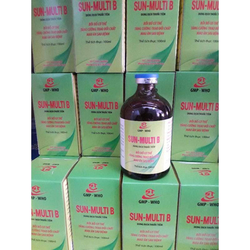 Multi B chai chích 100ml. bổ gà đá, vitamin gà đá.