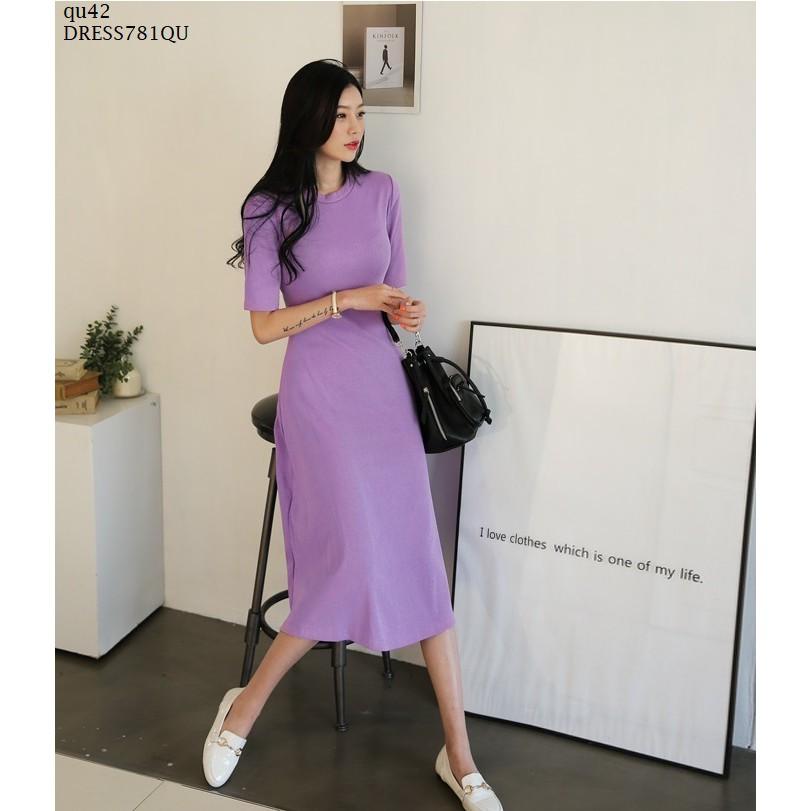 DRESS697 ĐẦM THUN SUÔNG THỜI TRANG