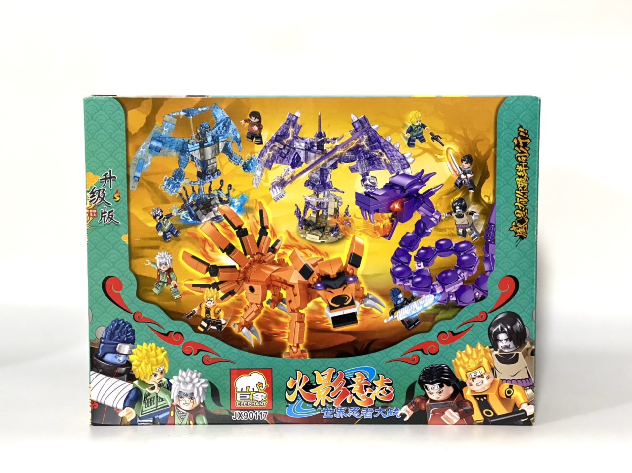 LẮP GHÉP SET 4 IN 1 CHỦ ĐỀ NARUTO & SUSANOO CỬU VỸ JX90117