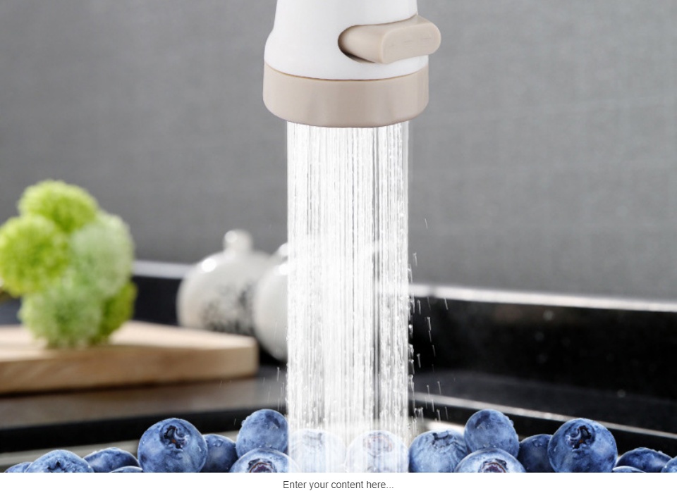 Đầu vòi rửa bát tăng áp chống bắn nước, có 2 chế độ nước xoay 360 độ