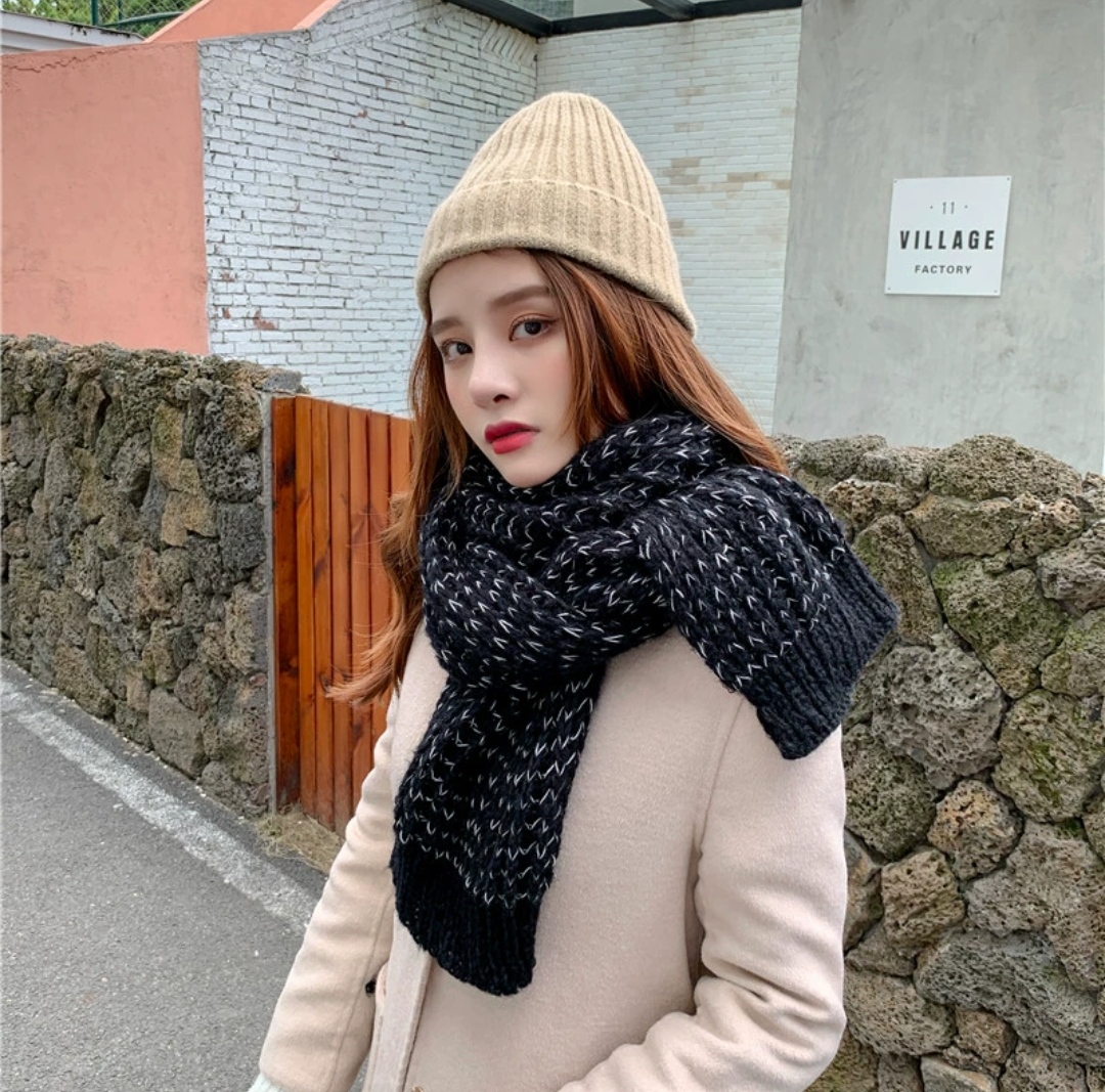 Khăn choàng quàng cổ len giữ ấm cao cấp đẹp sang trọng nam.nữ thời trang Hàn Quốc dona23112201