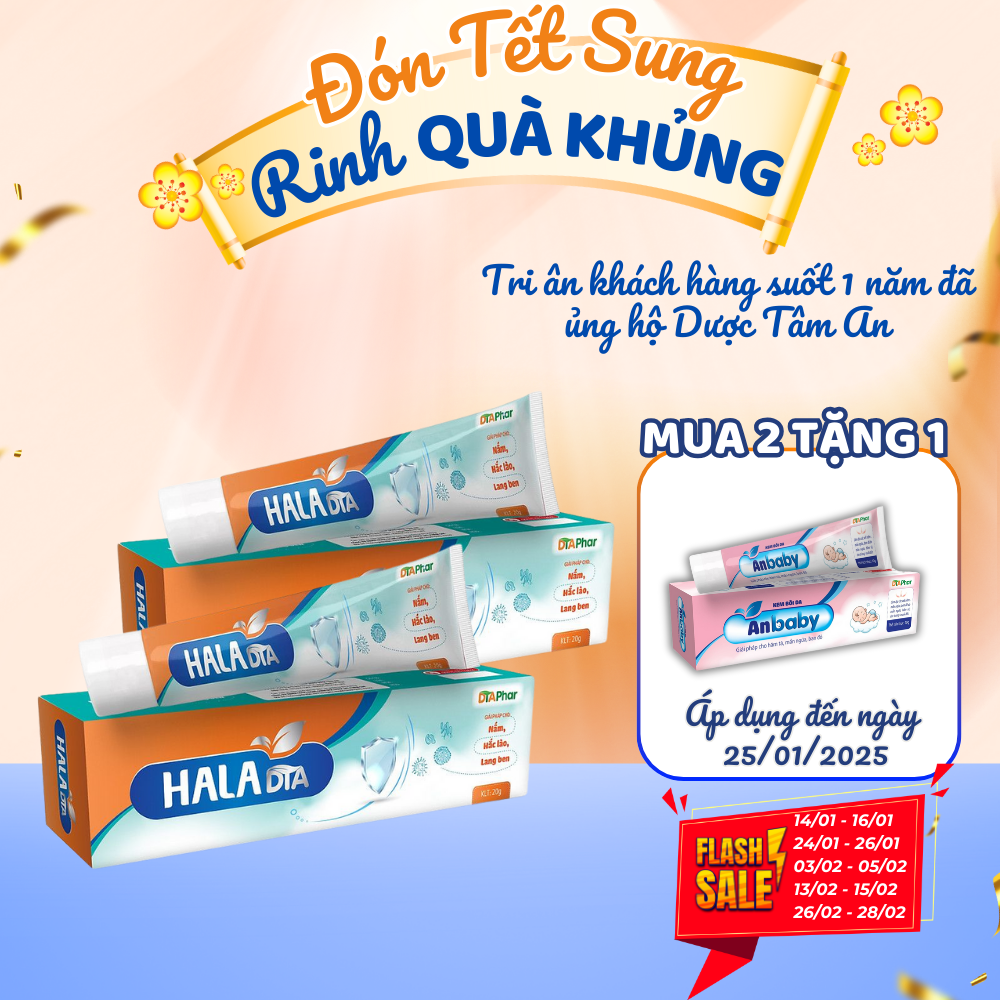 Kem Bội Hala Hỗ Trợ Giảm Ngứa Hắc Lào Lang Ben Zona Tuýp 20G