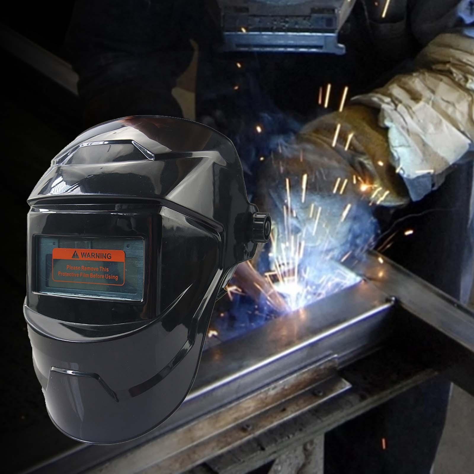 Solar Power Automatic Darkening Welding Wide Adjustable Shade Universal Size Large Viewing Welder for Weld Grinding Welder Mig TIG