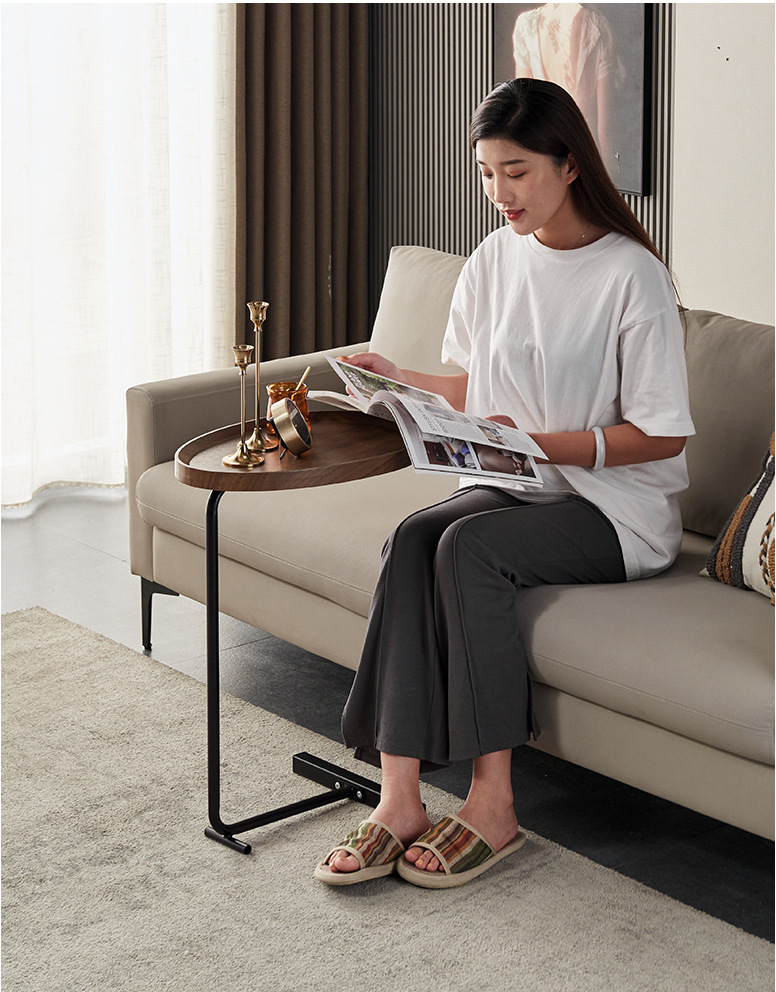 Bàn Trà Bàn Sofa Sang Trọng Mặt Bàn Hình Trứng Chân Uốn Cong Mới Lạ - GM81