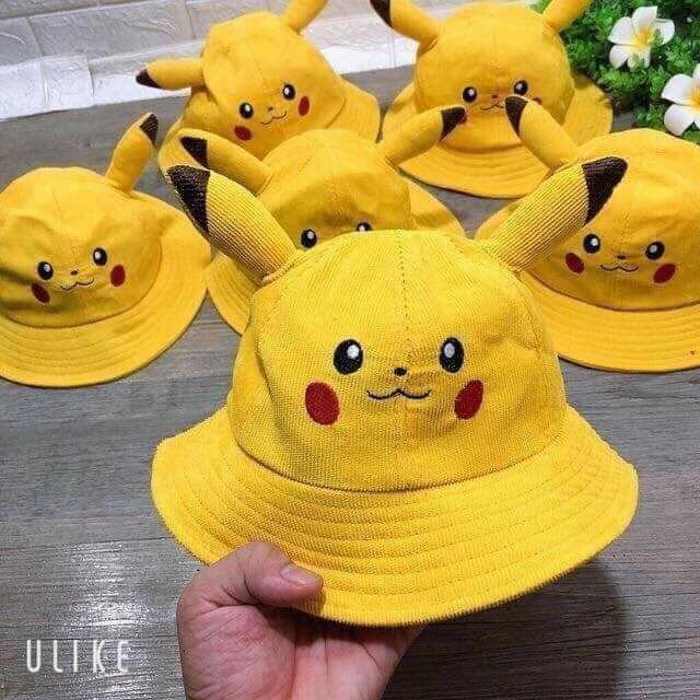 Mũ tai bèo pikachu thời trang cho bé trai/bé gái