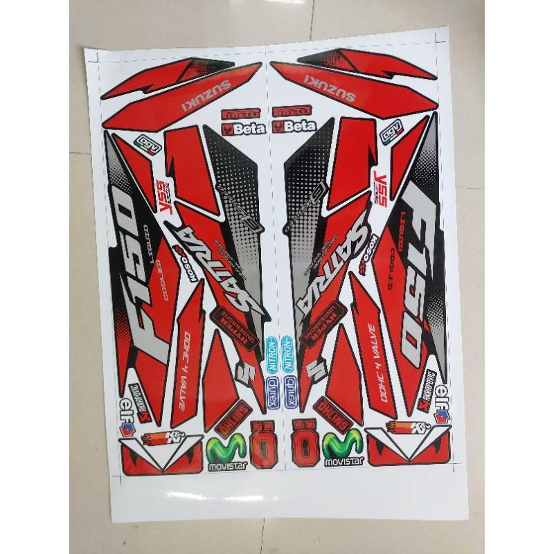 Tem rời xe suzuki satria F150 có tặng kèm logo