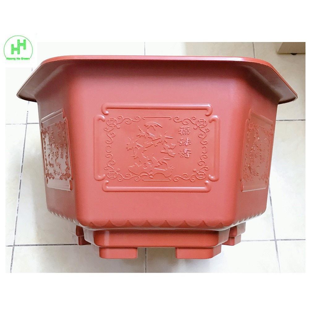 3 Chậu Nhựa Trồng Hoa, Cây Cảnh Bình Thuận FAC-480 hàng chất lượng nhựa bền đẹp