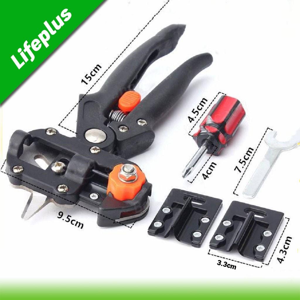 Kéo ghép cây túi dù Đài Loan thép Nhật Bản với 3 lưỡi ghép và phụ kiện đi kèm