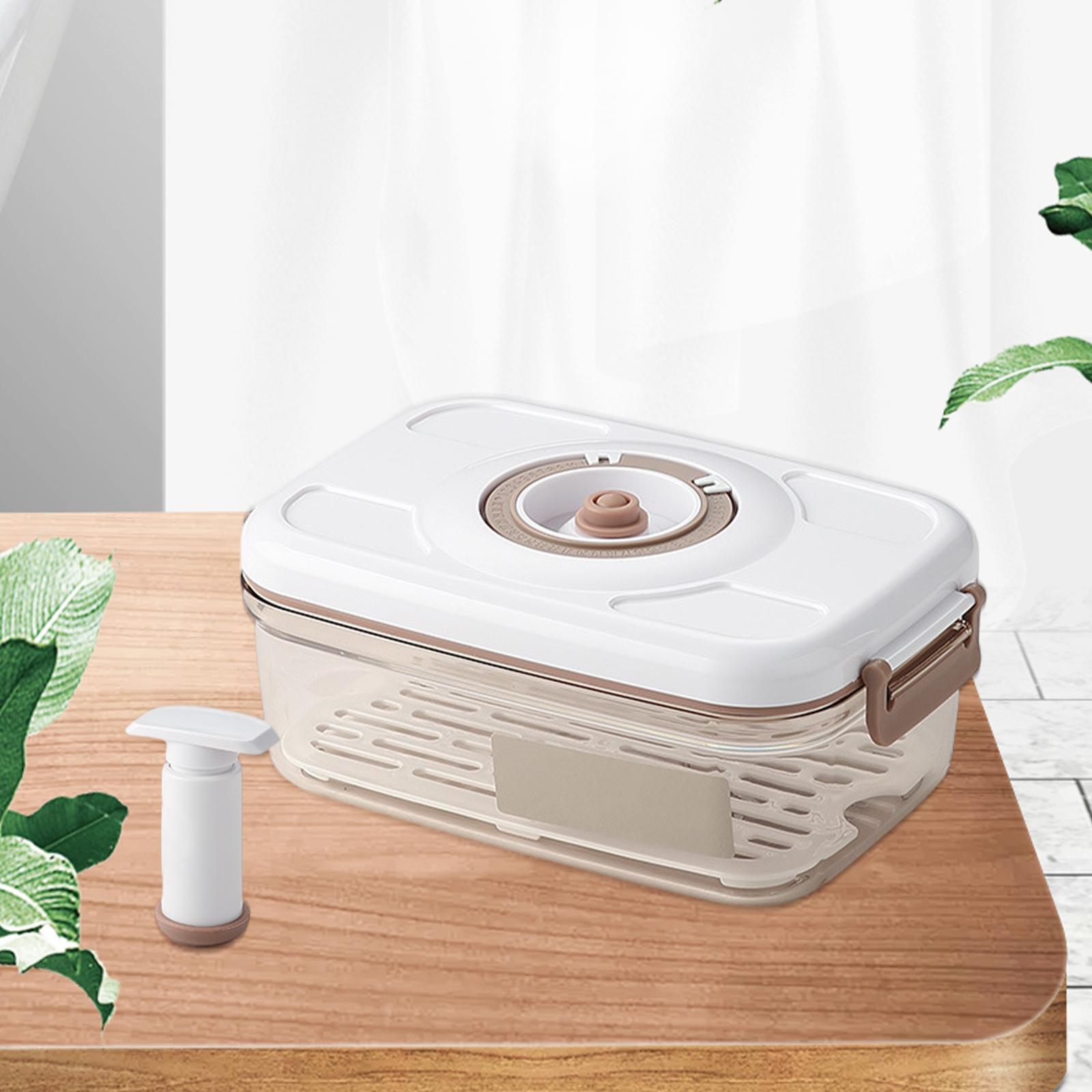 Vacuum Refrigerator Organizer Food Storage Box for Kitchen Refrigerator