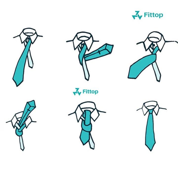 Cà Vạt Vải Cotton Sọc, Sang Trọng 6cm FITTOP CAVAT-400