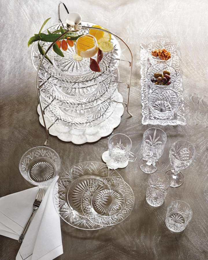Set 4 đĩa pha lê Godinger Dublin Dinner Plate Hàng chính hãng