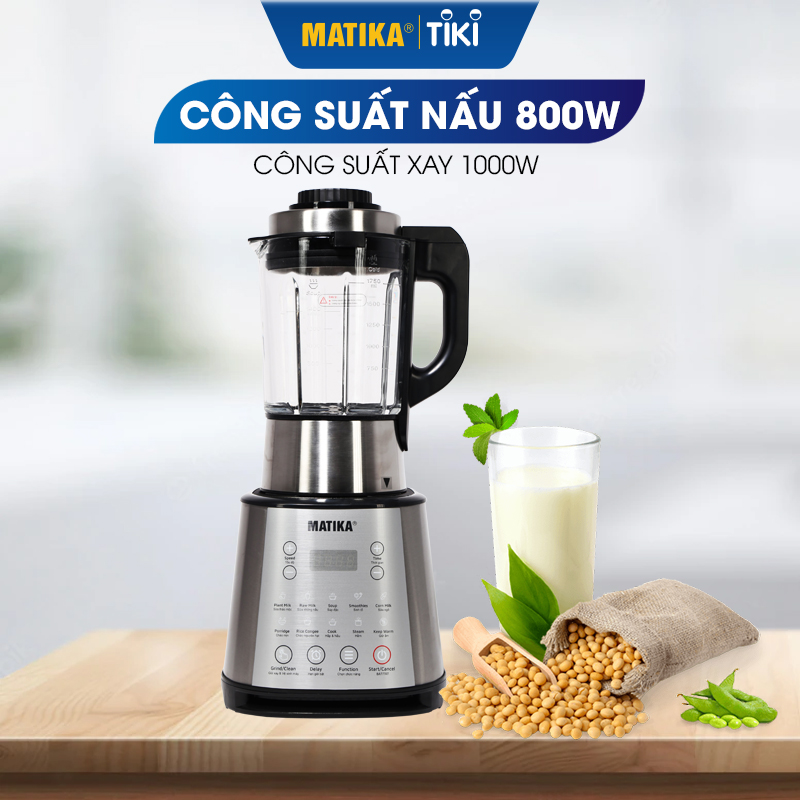 Máy Làm Sữa Hạt MATIKA 1.75L MTK-3286 - Hàng Chính Hãng