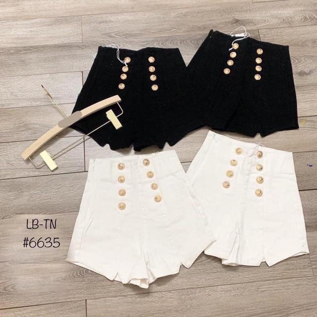 Quần shorts đùi kaki 8 nút xê đùi lưng siêu cao -3uz45