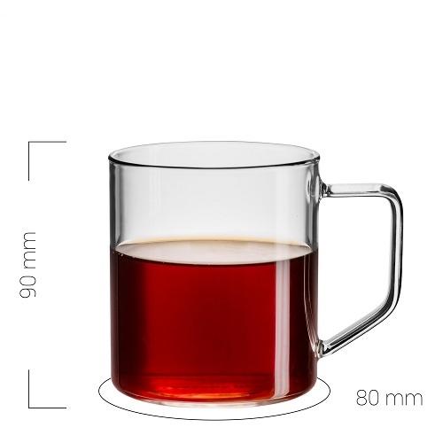 Ly uống cà phê thủy tinh có quai cầm Cafede Kona - chính hãng