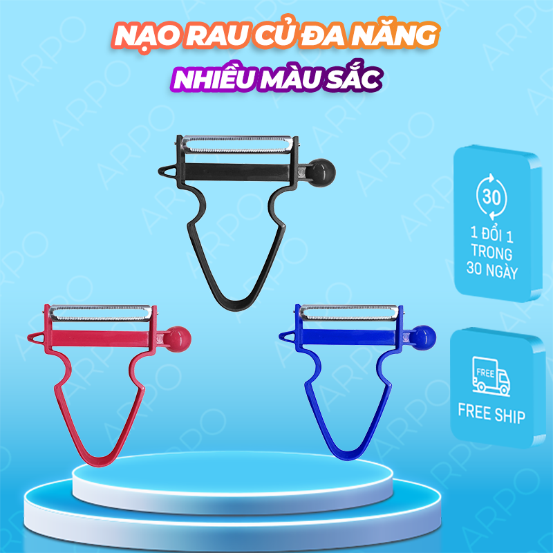 Dao Nạo Củ Quả Đa Năng Với Lưỡi Dao Sắc, Gọt Vỏ, Bào Sợi Nhanh Chóng Dễ Dàng