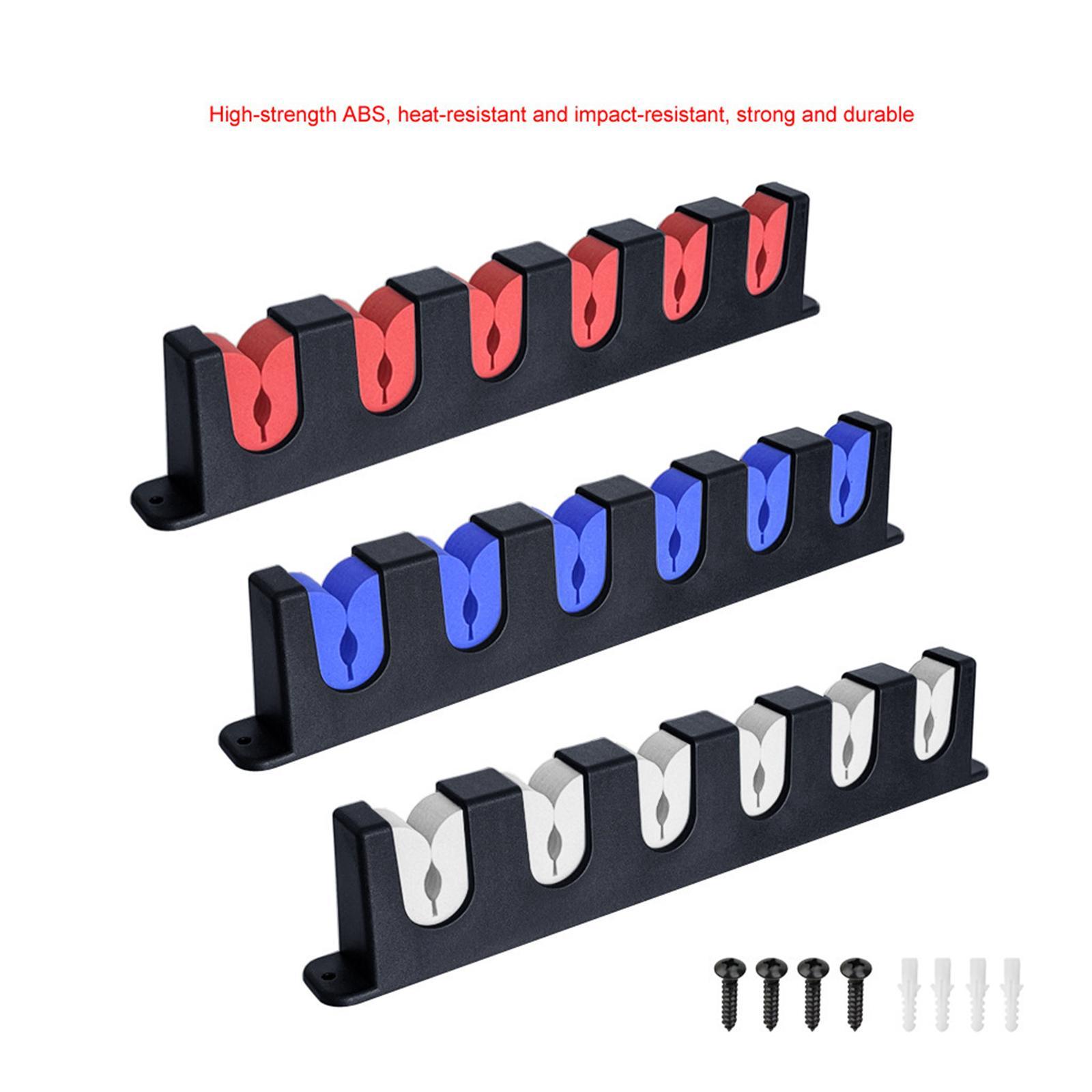 2 Pieces Fishing Rod Holder Support Organizer 6-Rod Rod Stand Fishing Rod Holder Stand Kit Wall Mount