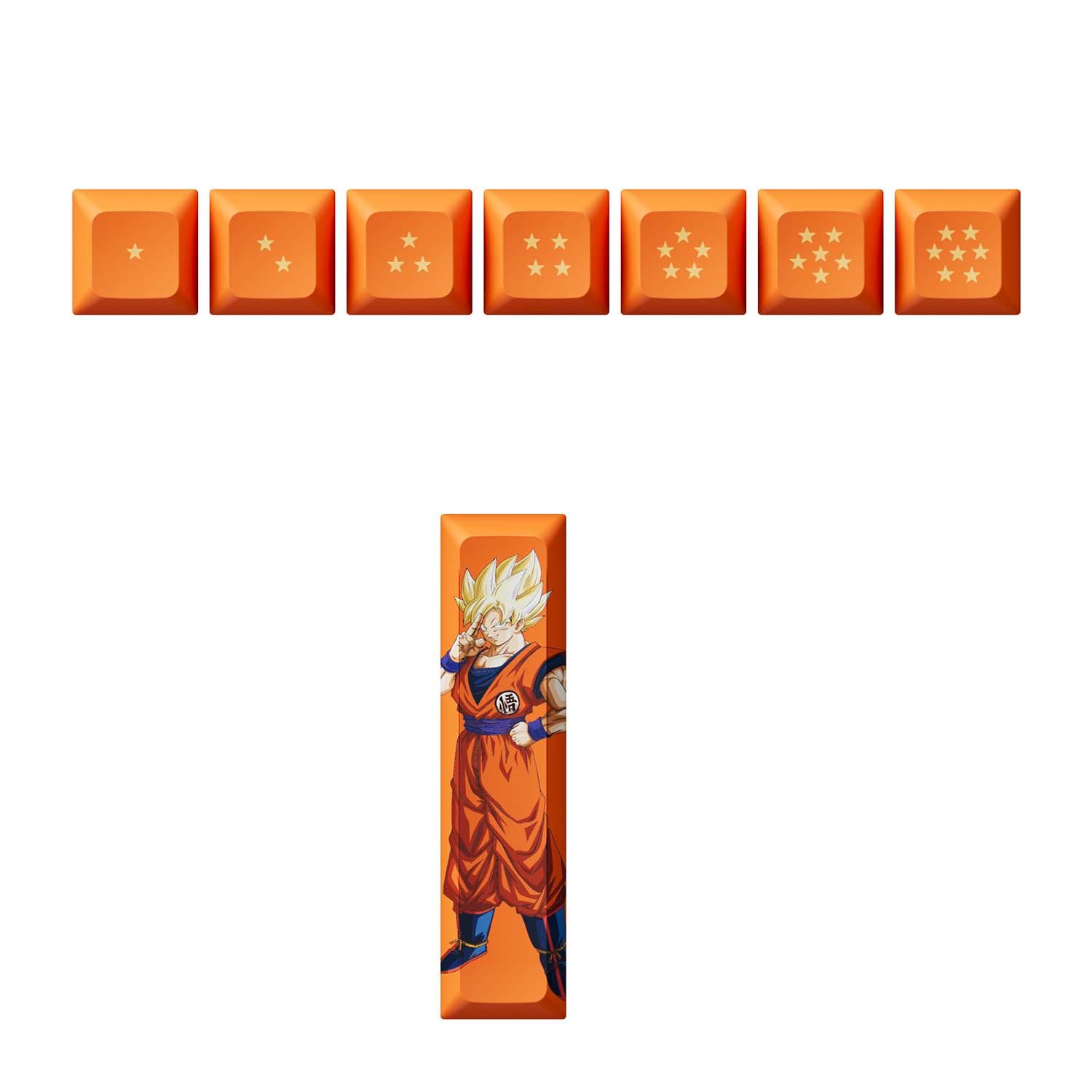 Bàn phím cơ AKKO 5075B Plus Dragon Ball Super – Goku (Multi-modes / RGB / Hotswap / Gasket mount) - Hàng chính hãng