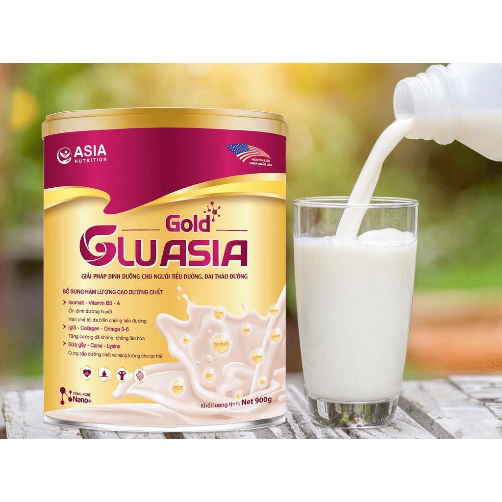 Sữa tiểu đường Glu Asia Gold cao cấp ASIA NUTRITION 400g tác dụng cung cấp dinh dưỡng, năng lượng cho người tiểu đường