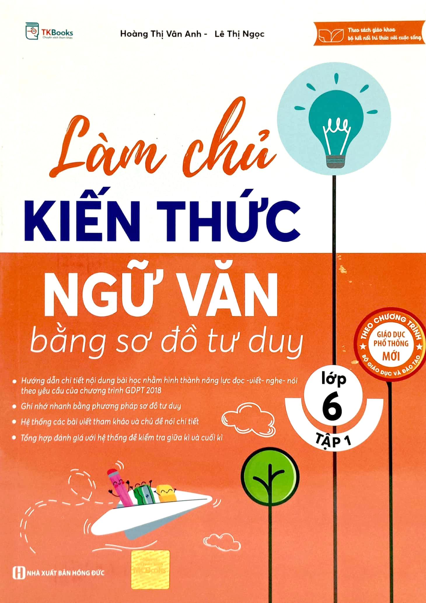 Làm Chủ Kiến Thức Ngữ Văn Bằng Sơ Đồ Tư Duy Lớp 6 - Tập 1