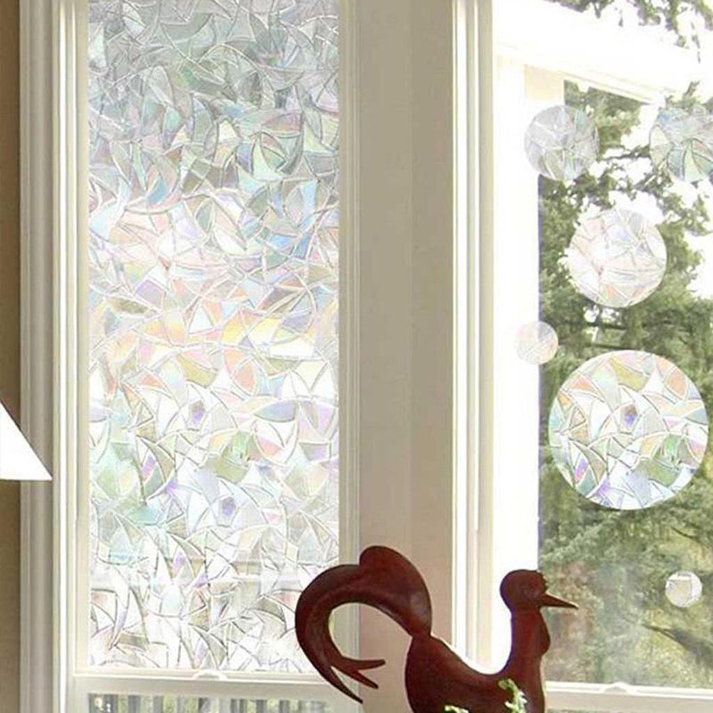 Decorative 3D Static Privacy Window Glass Screen Film Sticker Home 45X200cm