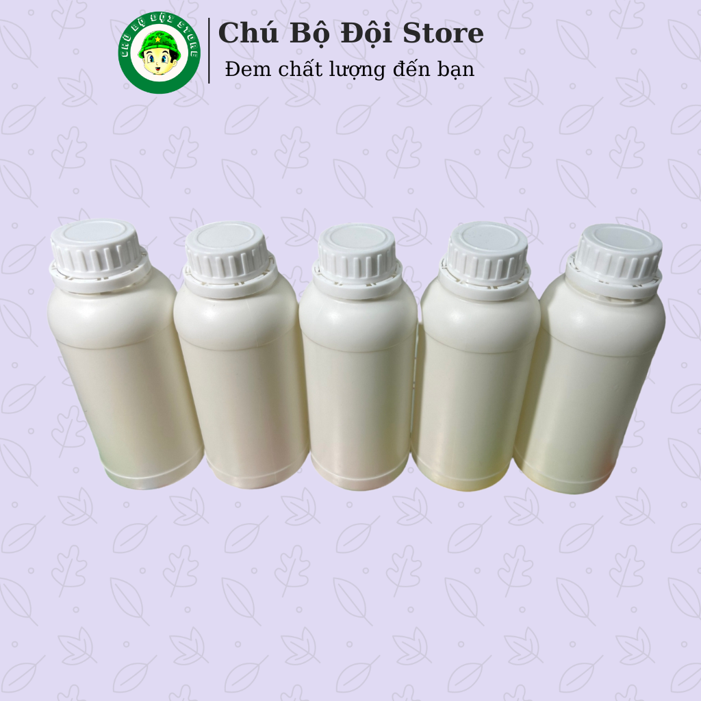 Combo Chai Nhựa HDPE (250ml - 500ml - 1000ml) Có Nắp + Seal Chống Tràn