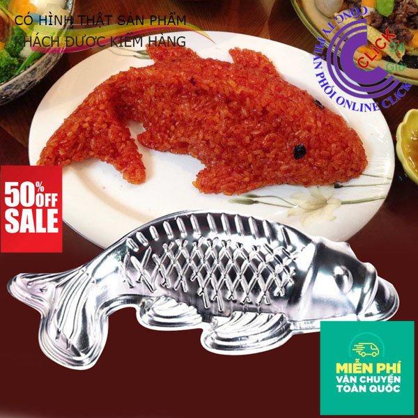 Khuôn Nhôm Cá Chép Đóng Xôi, Thạch Rau Câu, Bánh Trung Thu - Nhôm Cao Cấp, Hoạ Tiết Sắc Nét