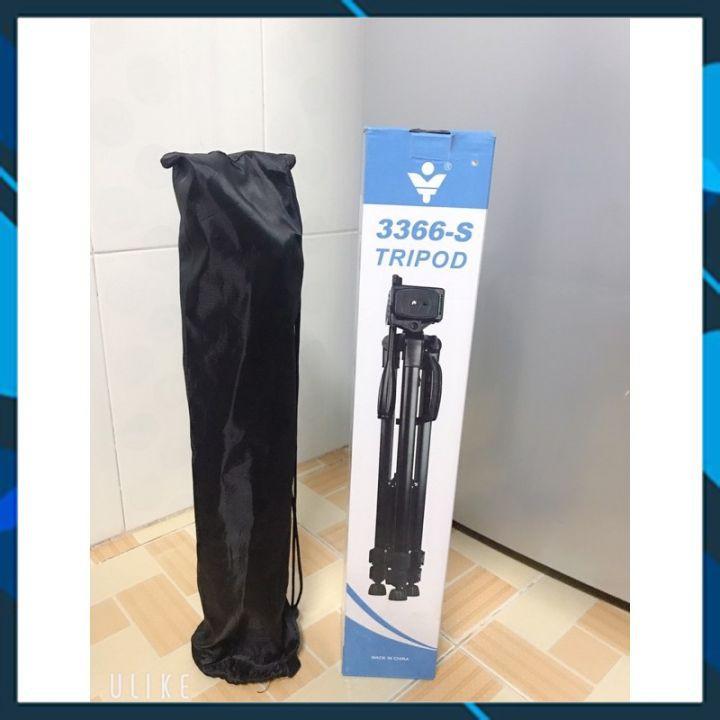 Tripod điện thoại 3366 CAO CẤP Giá đỡ máy ảnh/ĐT cao 150cm tháo lắp dễ dàng tiện dụng để mang đi chơi(