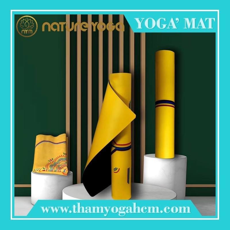 Thảm Yoga Chuẩn Đẹp PU Cao Su Nature - Thảm Du Lích Gấp Gọn