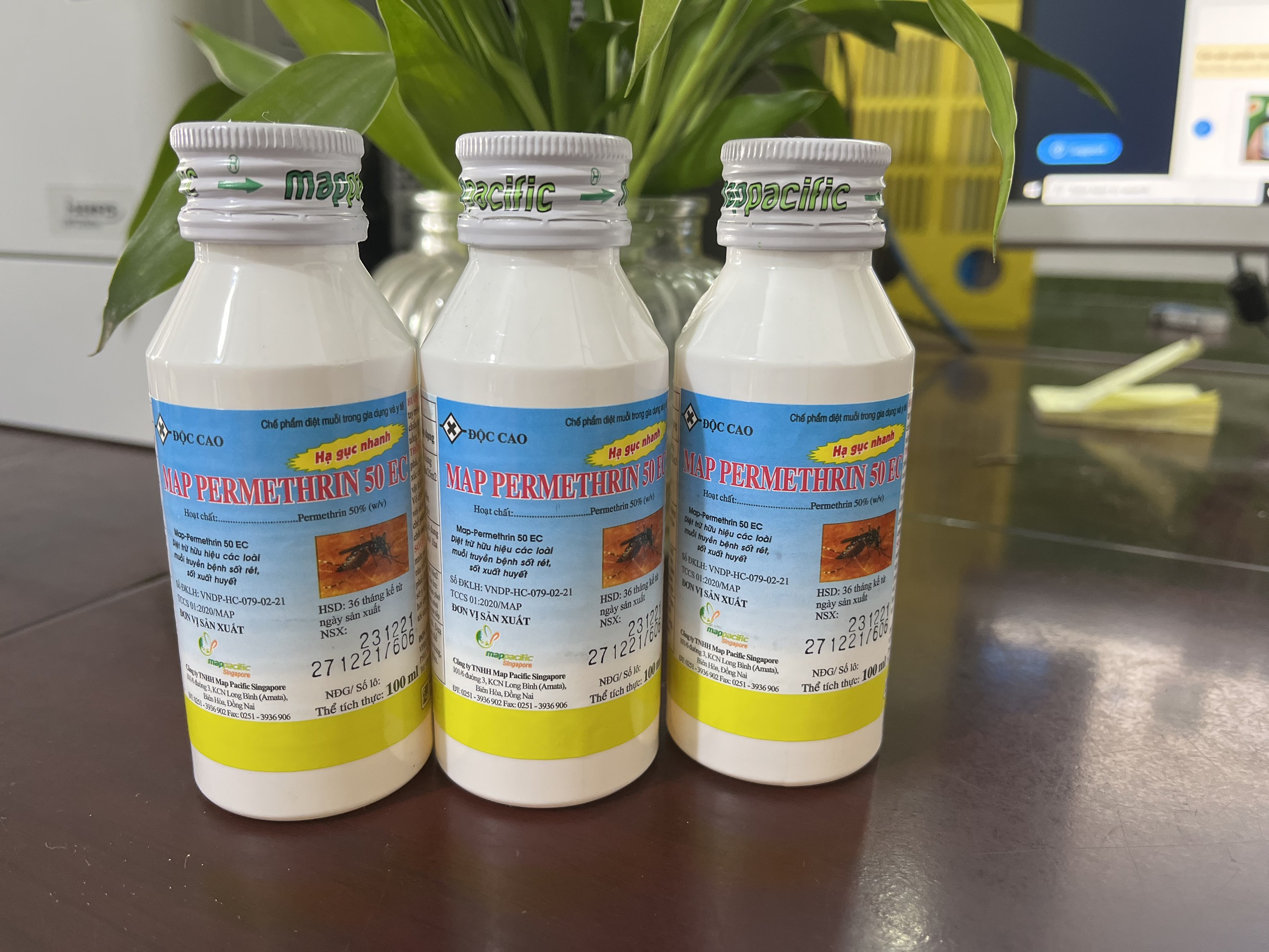 Combo 5 chai thuốc diệt muỗi Map permethrin 50EC 100ml 