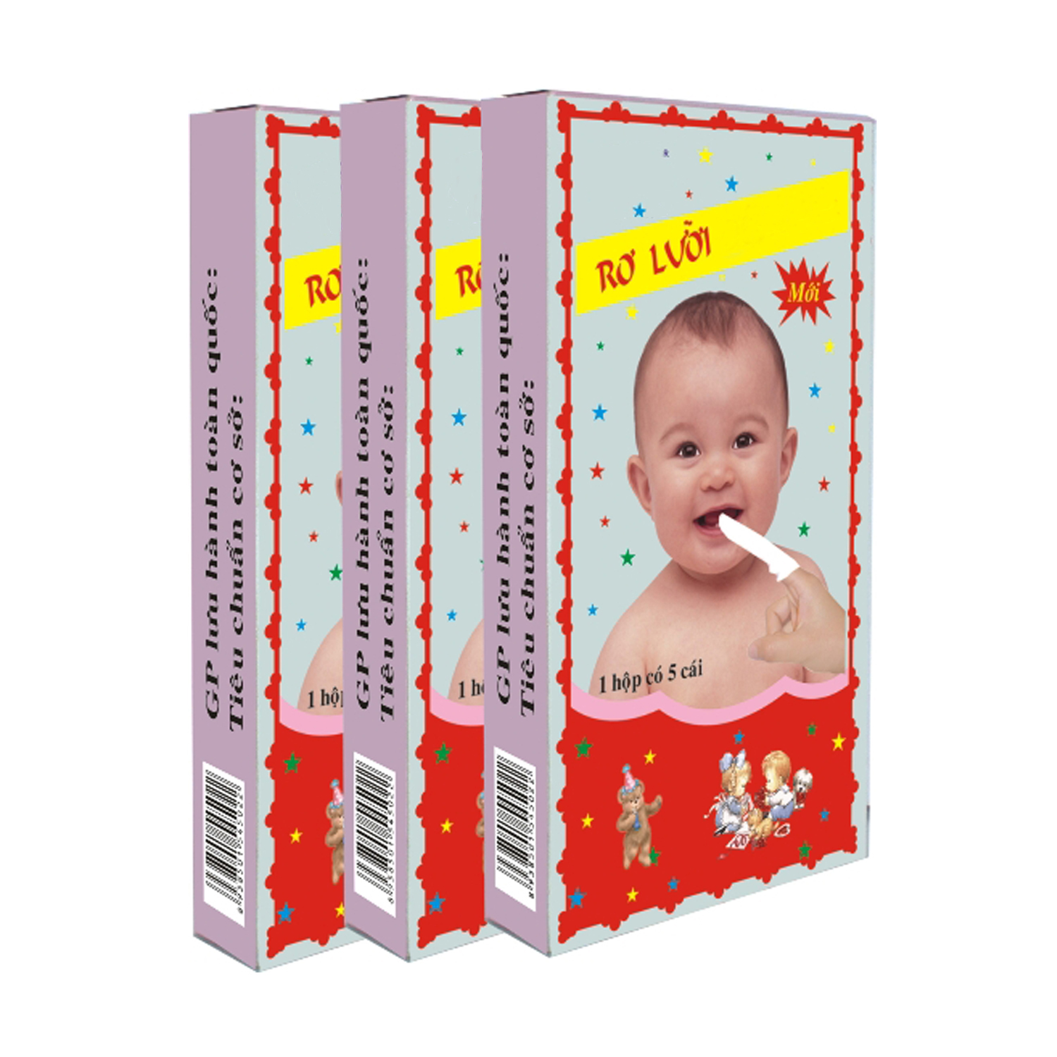 Combo 10 hộp gạc rơ lưỡi ba con nai