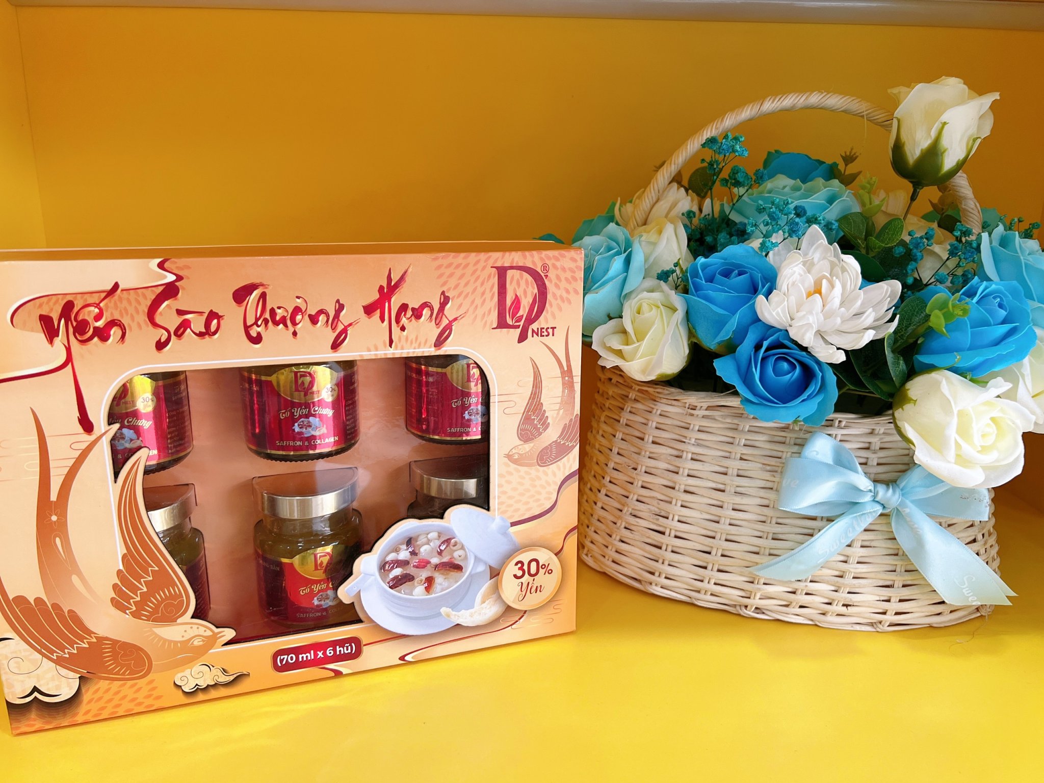 Combo 11 hủ yến chưng SAFFRON & COLLAGEN bổ dưỡng - D7