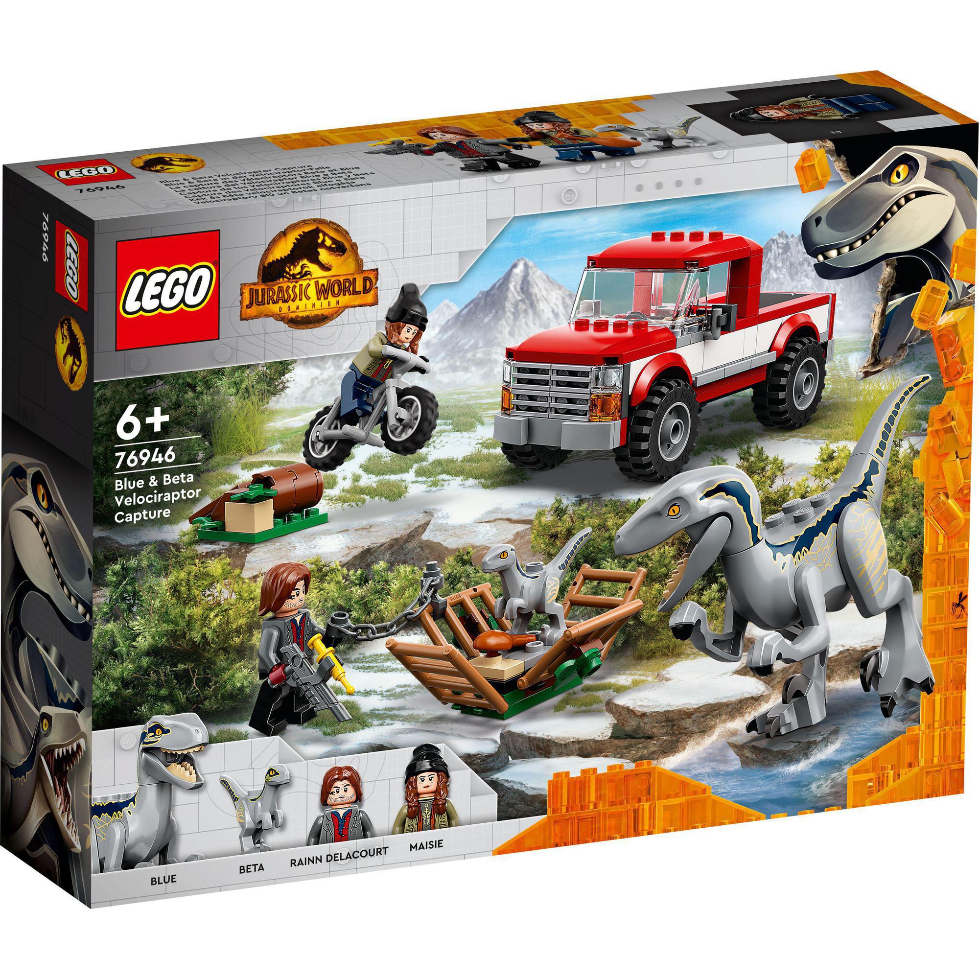 LEGO JURASSIC WORLD 76946 Truy Bắt Khủng Long Velociraptor Blue &amp;amp; Beta (181 chi tiết)