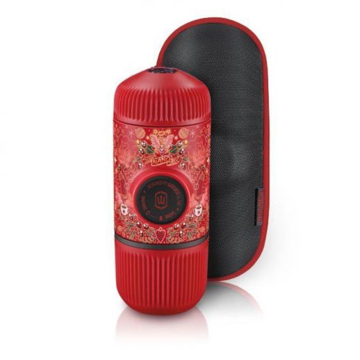 Dụng cụ pha cà phê du lịch Nanopresso Wacaco màu đỏ tattoo phiên bản giới hạn - Wacaco Nanopresso Red Tattoo Pixie Limited- Hàng Nhập Khẩu