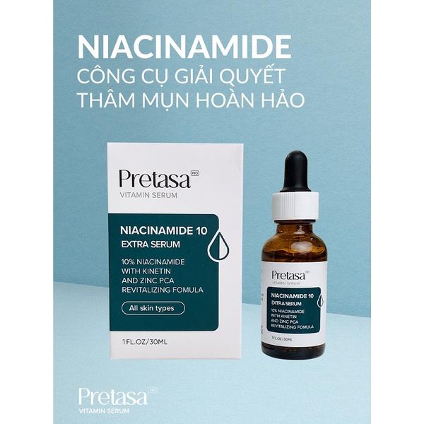Serum Niacinamide 10% Extra Giúp Sáng Da, Mờ Thâm, Chống Lão Hóa - 30ml