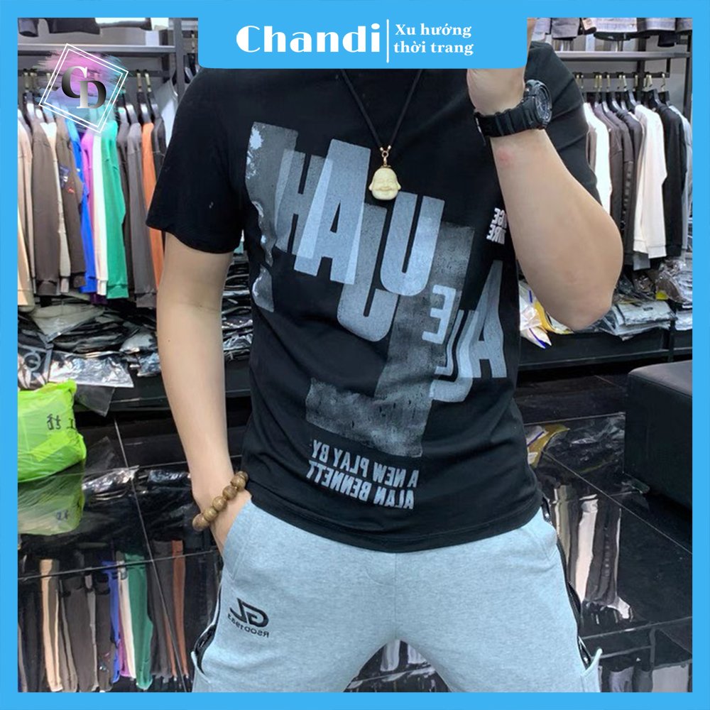 Áo Thun Nam Ngắn Tay Chandi, Chất Thun Cotton Xịn Mẫu Mới NT17