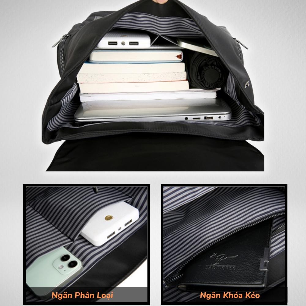 Balo Thời Trang Nam Nữ,Balo Ulzzang,Vải Oxford phối da chống nước cao cấp,Đựng Laptop 15.6 inh -
