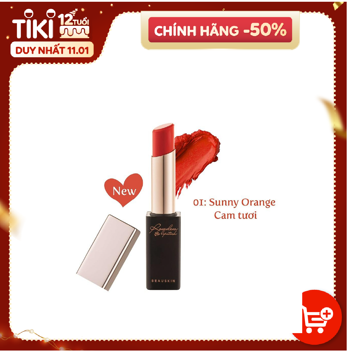 Son Lì Không Trôi BEAUSKIN Rosedew Matte Creamy Lipstick 3.5g - BMML0101210