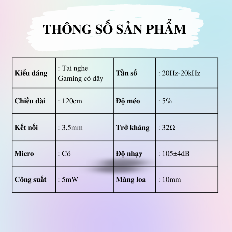 Tai Nghe nhét tai có mic GM-01 (Điều chỉnh chức năng trên dây tai nghe - Màng loa 10mm, công suất 5mW)