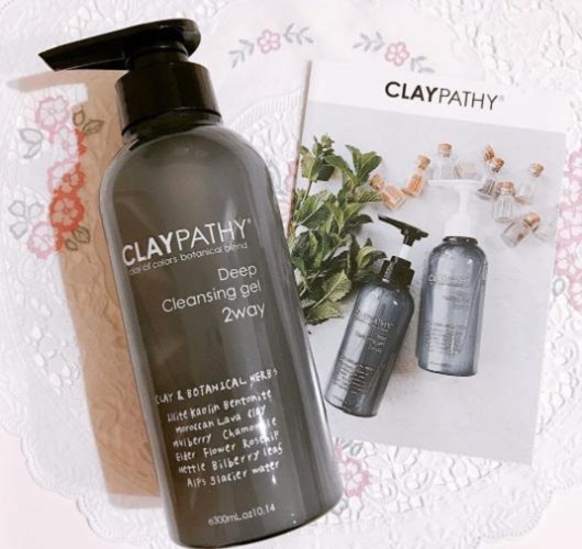 Gel Tẩy Trang Thảo Mộc Đất Sét CLAYPATHY Deep Cleansing Gel Nhật Bản 300mL, Làm Sạch Sâu Lớp Trang Điểm, Bụi Bẩn Trong lỗ Chân Lông, Dưỡng Ẩm Da Và Giúp Da Sáng Mịn