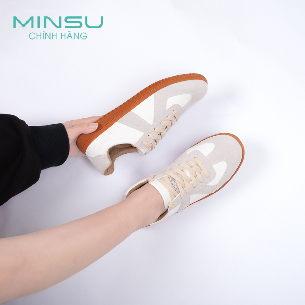 Giày Thể Thao Cặp Đôi Nam Nữ Basic Da Lộn PARIS MINSU M4504 Style Sneaker Bata Hàn Quốc Classic Đơn Giản