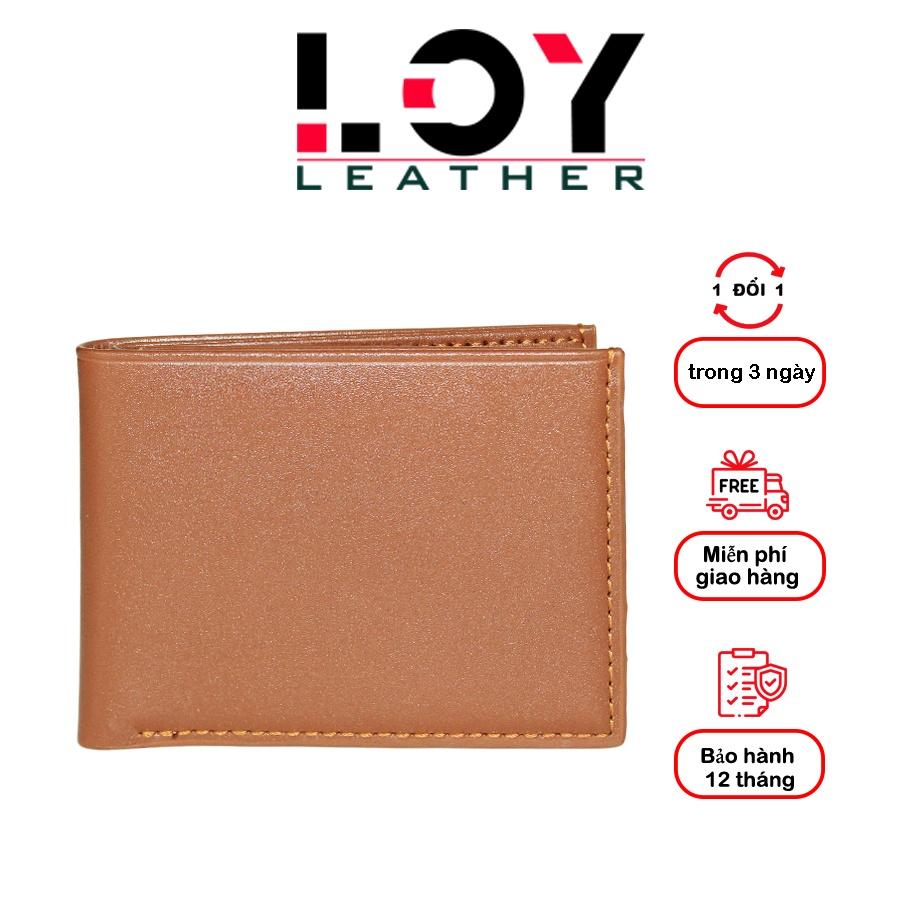 Ví Nam Da Bò Kiểu Dáng Ngang Form Chuẩn Cao Cấp Full Box, Bảo Hành 12 Tháng - Thương hiệu LOY Leather