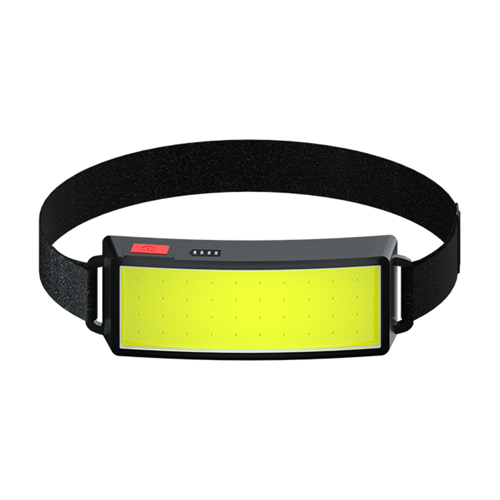 Waterproof Headlamp, Rechargeable Headlamp Flashlight, Lightweight COB Headlight, 3 Light Modes Head Lamp for Fishing, Running, Camping, Walking
