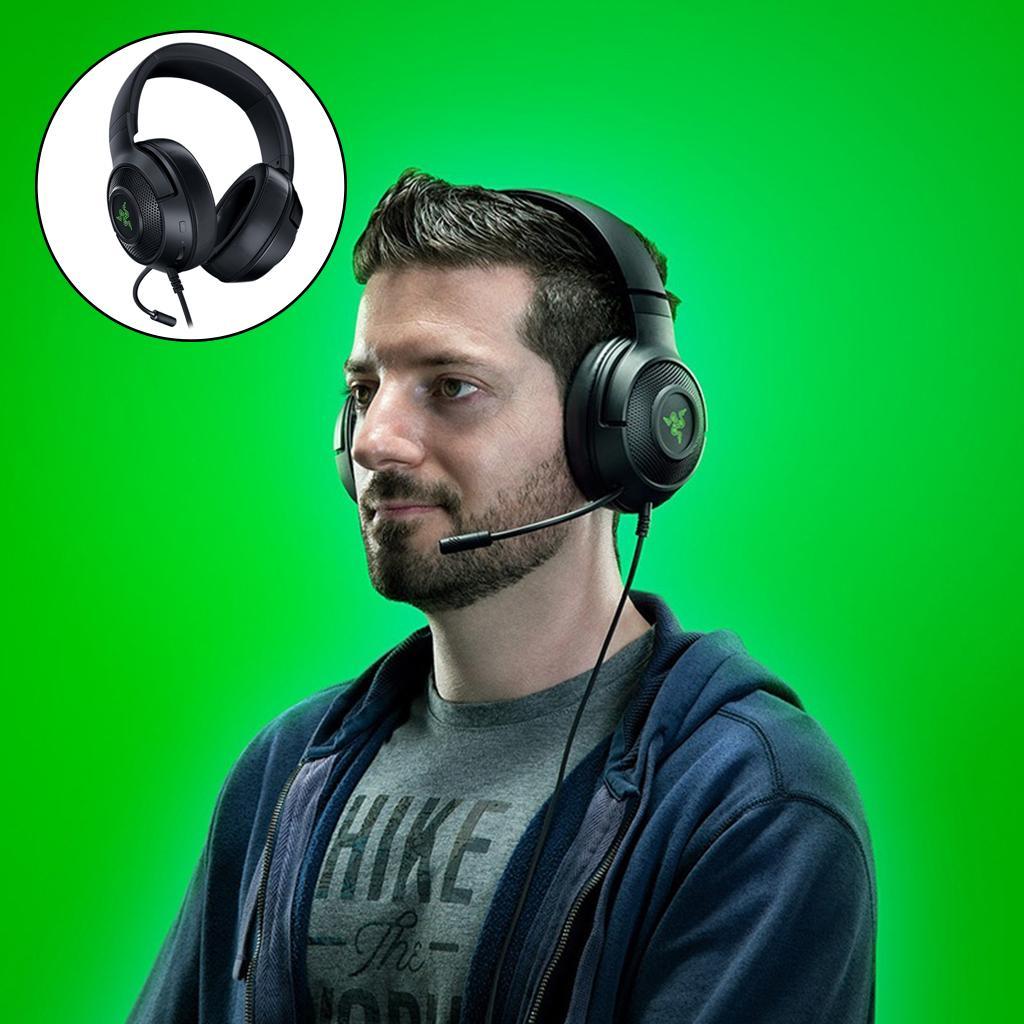 Universal USB Stereo Headphones Headset Microphone Over Ear for Laptop