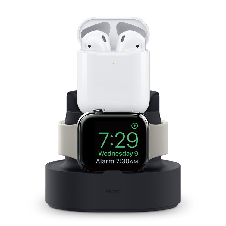 Đế sạc Elago Mini cho Apple Watch, Airpods và iPhone - Hàng Chính Hãng